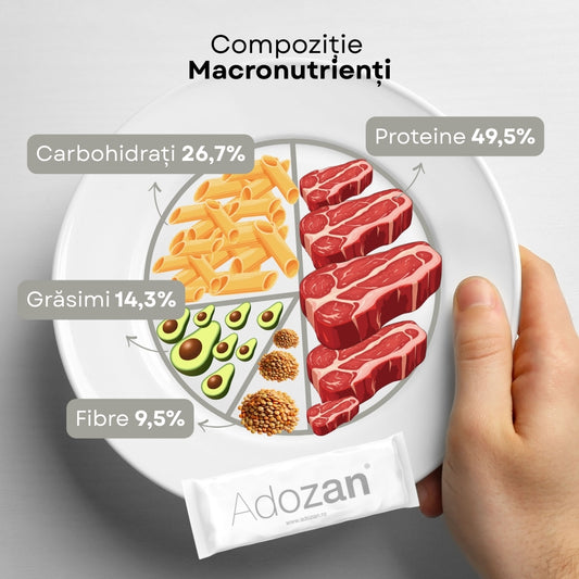 Pudră Nutritivă Completă Adozan Vital+ cu Fibre și Proteine (Gust Neutru) - Plic 10 g