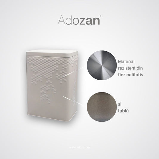 Cutie Depozitare Adozan - Design Elegant, Metalică (Bej) - 1kg