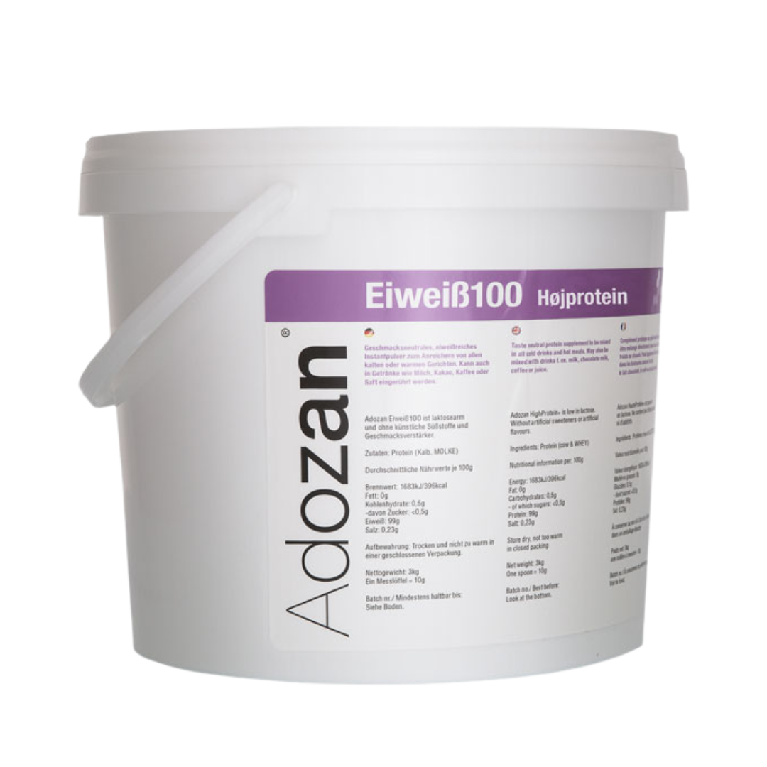Pudră Proteică Adozan Protein+ Fără Aromă (99% Proteină Pură) - 3 kg