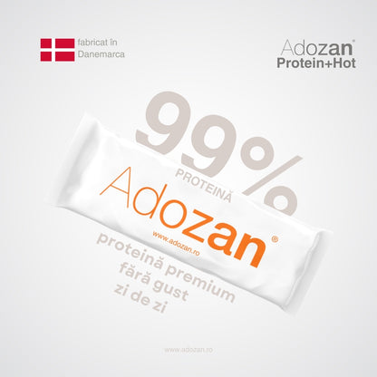 Pudră Proteică Termostabilă Adozan Protein+Hot Fără Aromă (99% Proteină) - 3 kg