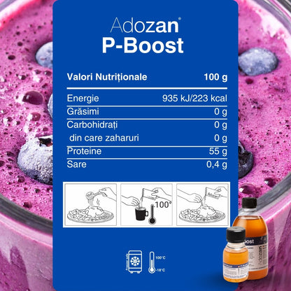 Proteină Lichidă Termostabilă P-Boost Fără Aromă - Flacon 50ml