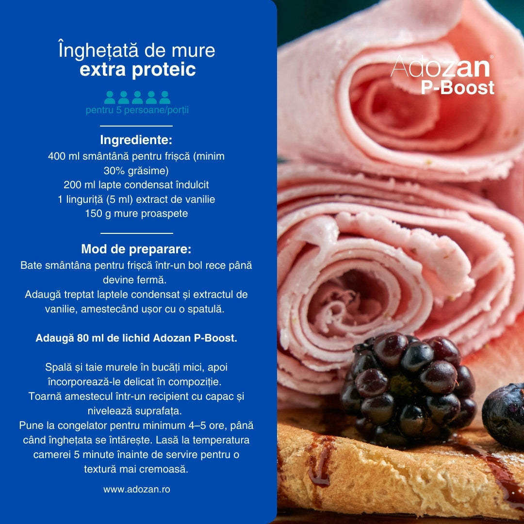 Proteină Lichidă Termostabilă P-Boost Fără Aromă - Flacon 50ml