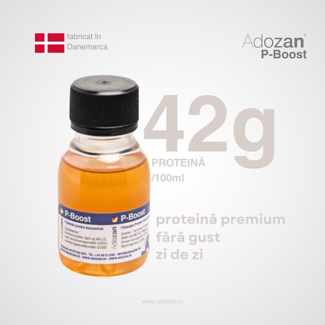 Proteină Lichidă Termostabilă P-Boost Fără Aromă - Flacon 60/500ml