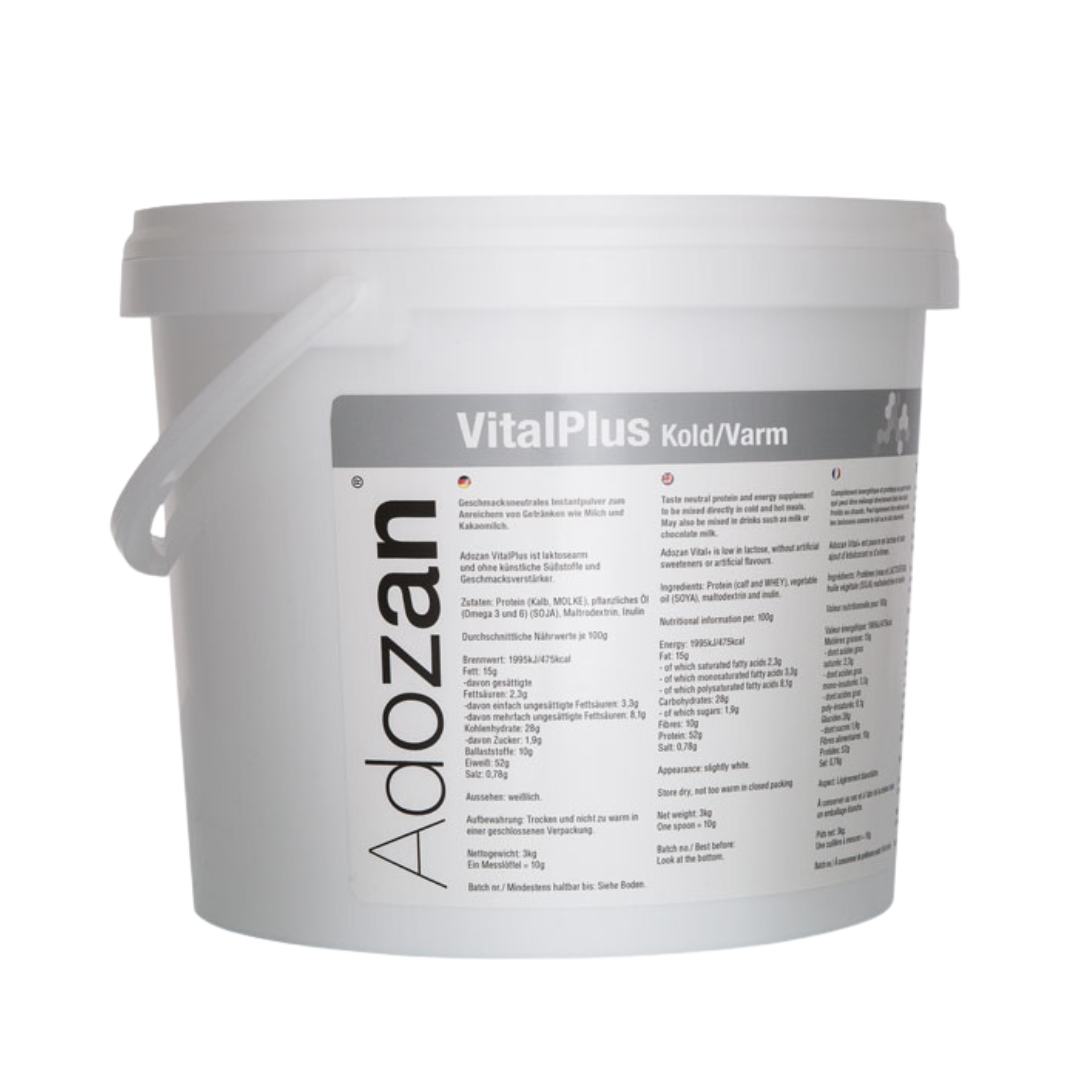 Pudră Nutritivă Completă Adozan Vital+ cu Fibre și Proteine ​​(Gust Neutru) - 3 kg
