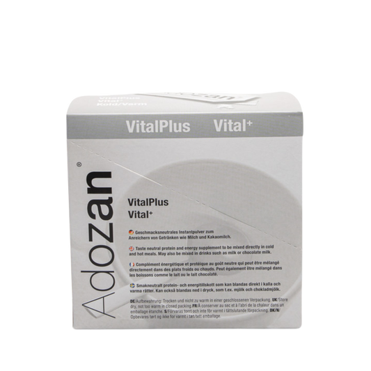 Pudră Nutritivă Completă Adozan Vital+ cu Fibre și Proteine (Gust Neutru) - Cutie 20 Plicuri