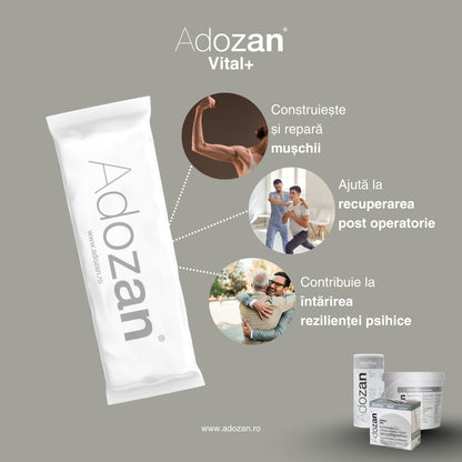 Pudră Nutritivă Completă Adozan Vital+ cu Fibre și Proteine ​​(Gust Neutru) - 3 kg