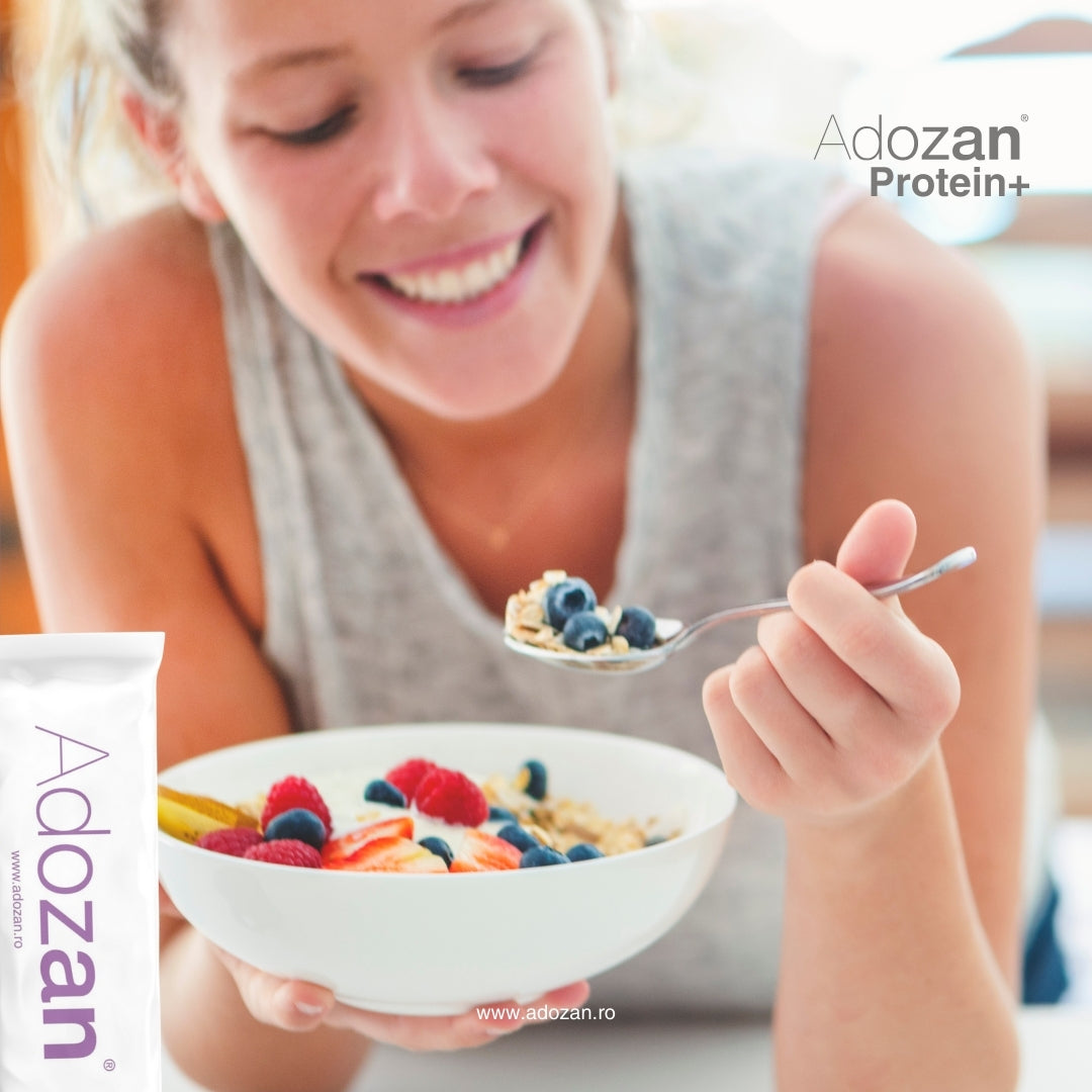 Pudră Proteică Adozan Protein+ Fără Aromă (99% Proteină Pură) - 1 kg