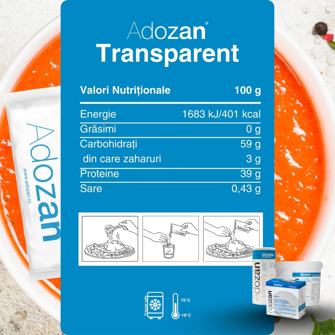 Pudră Nutritivă Completă Adozan Vital Klar (Transparent) - 1 kg