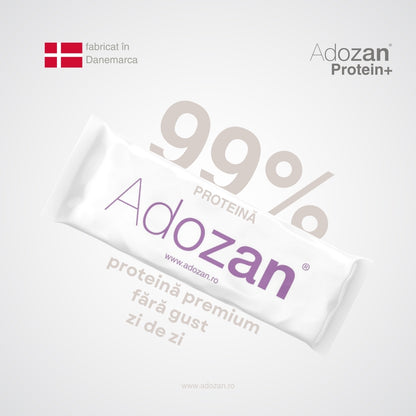 Pudră Proteică Adozan Protein+ Fără Aromă (99% Proteină Pură) - Pungă 300 g