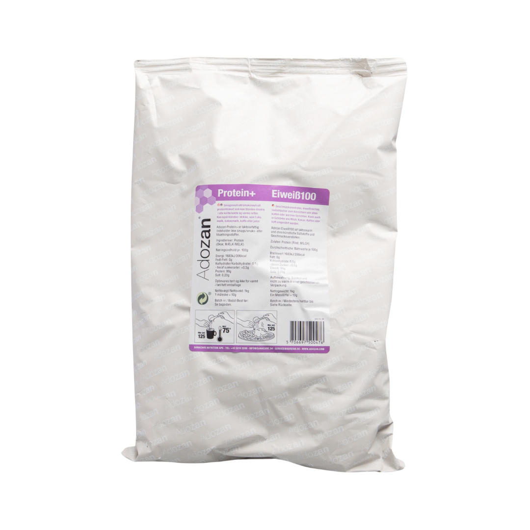 Pudră Proteică Adozan Protein+ Fără Aromă (99% Proteină Pură) - Pungă 1 kg