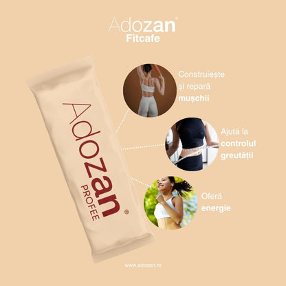 Cafea Instant Proteică Adozan Fitcafe (7 g Proteină/Plic)— Plic 10 g