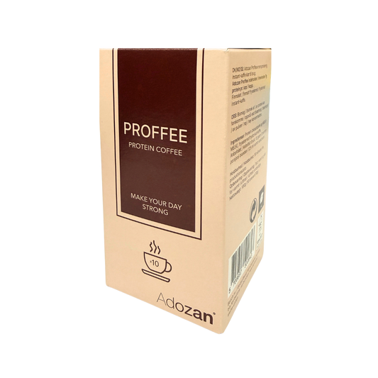 Cafea Instant Proteică Adozan Fitcafe (7 g Proteină/Plic) - Cutie 10 plicuri