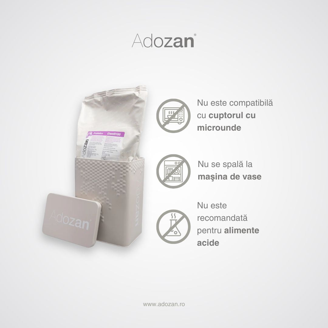 Cutie Depozitare Adozan - Design Elegant, Metalică (Bej)