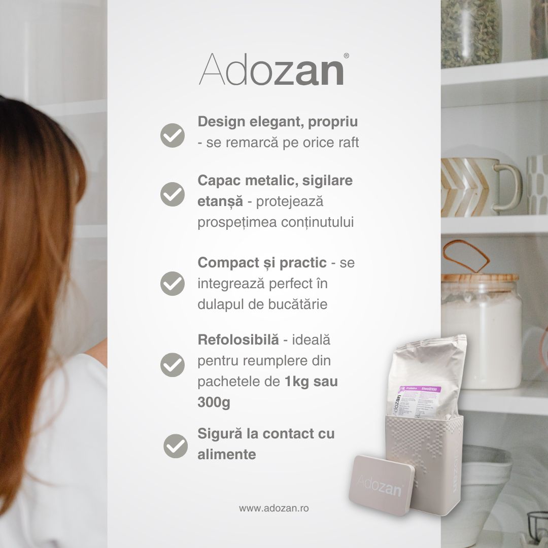 Cutie Depozitare Adozan - Design Elegant, Metalică (Bej)