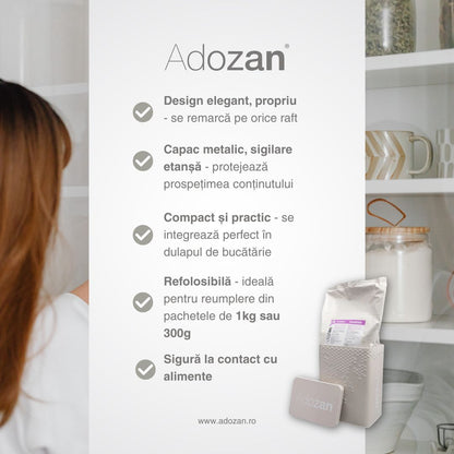 Cutie Depozitare Adozan - Design Elegant, Metalică (Bej)
