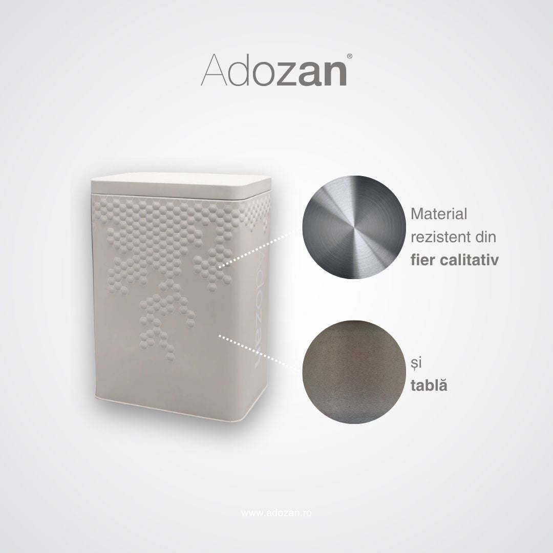 Cutie Depozitare Adozan - Design Elegant, Metalică (Bej)