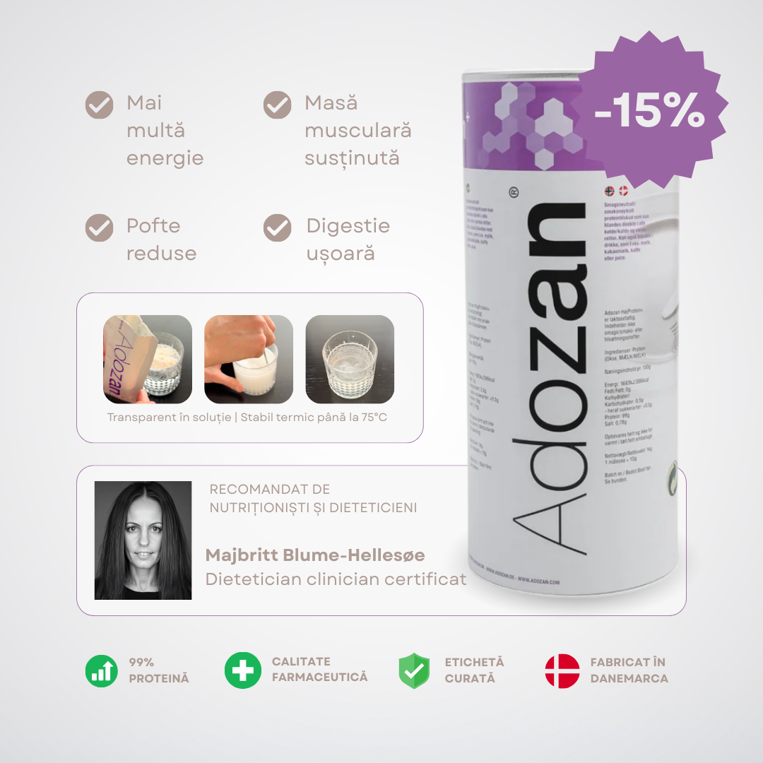 Pudră Proteică Adozan - Fără aromă - 1kg