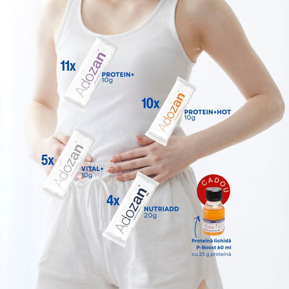 Recovery Pack Adozan - Pachet Bariatric 30 Plicuri, 4 Formule + Cadou
