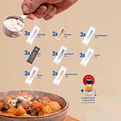 Variety Pack Adozan - Pachet Probă 24 Plicuri, 8 Formule + Cadou